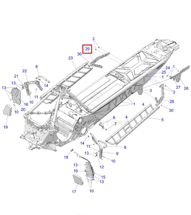 Кронштейн правой подножки Polaris Matryx 2025+ 2212860-067