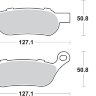 Колодки тормозные задние SBS 854H.LS для Harley-Davidson (42298-08)