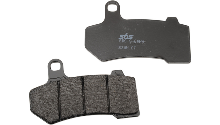 Колодки тормозные карбоновые SBS 830H.RQ для Harley-Davidson (41300027 41852-08 41852-08A 41852-08B 41854-08)