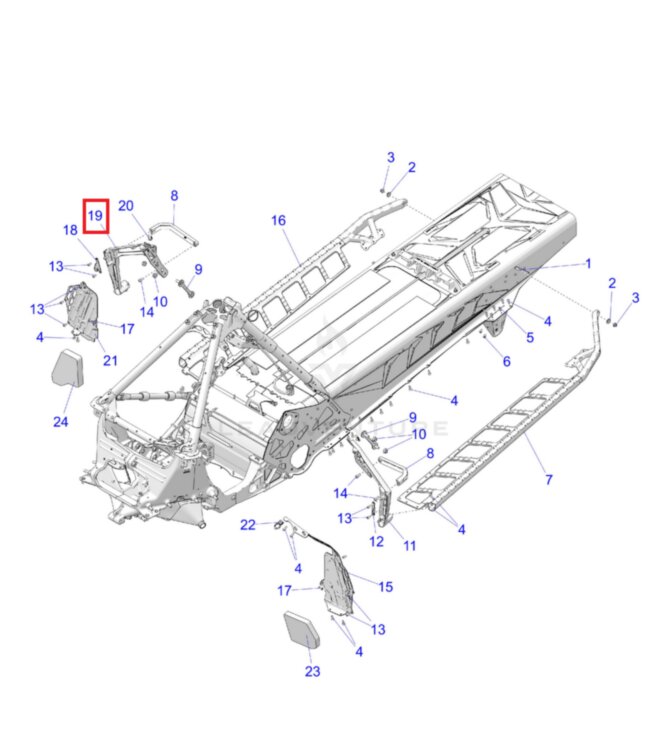 Крепление подножки правое Polaris Matryx 22-24 5143788